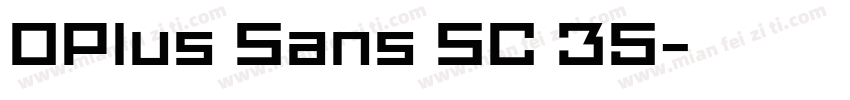 OPlus Sans SC 35字体转换